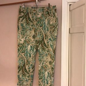 Chico’s Beautiful Paisley pants great fun!